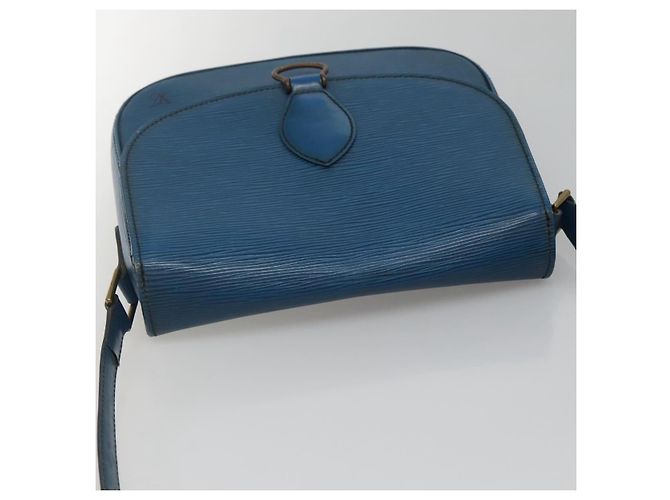 LOUIS VUITTON Borsa a Spalla Epi Saint Cloud GM Blu Toledo M52195 LV Auth BA4032 - vista 14
