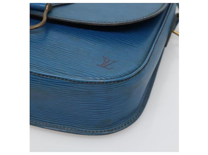LOUIS VUITTON Borsa a Spalla Epi Saint Cloud GM Blu Toledo M52195 LV Auth BA4032 - vista 15