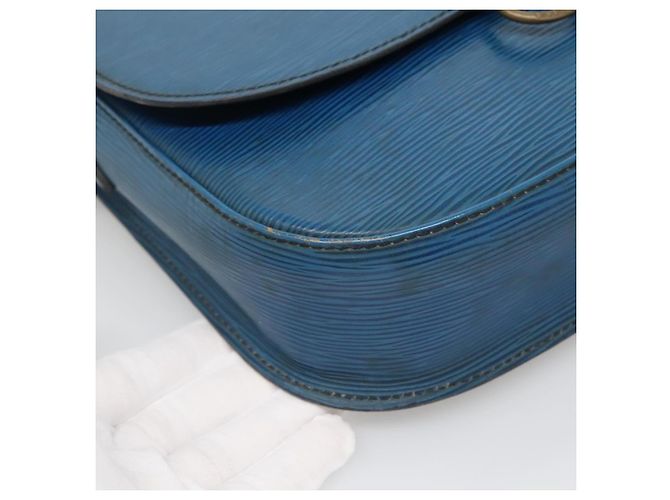 LOUIS VUITTON Borsa a Spalla Epi Saint Cloud GM Blu Toledo M52195 LV Auth BA4032 - vista 16