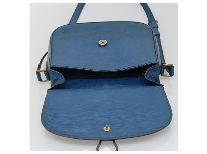 LOUIS VUITTON Borsa a Spalla Epi Saint Cloud GM Blu Toledo M52195 LV Auth BA4032 - vista 19