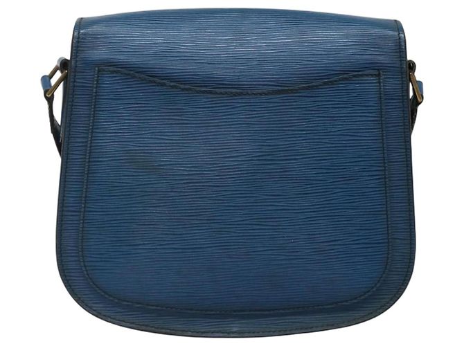 LOUIS VUITTON Borsa a Spalla Epi Saint Cloud GM Blu Toledo M52195 LV Auth BA4032 - vista 2