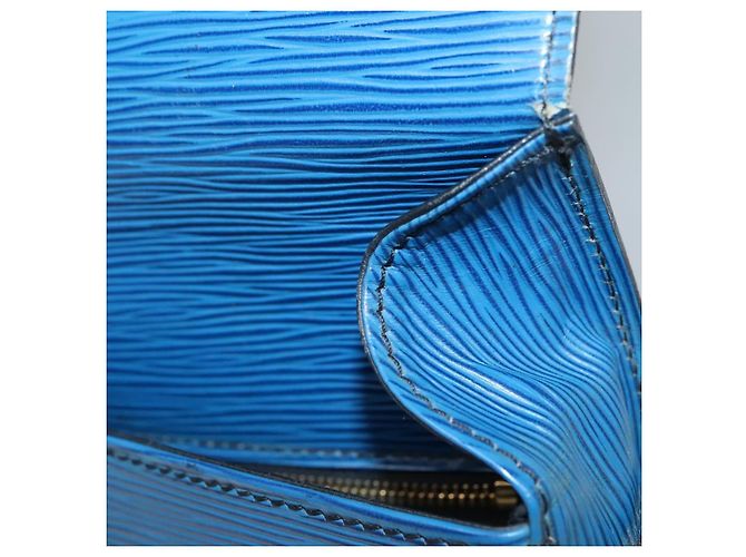 LOUIS VUITTON Borsa a Spalla Epi Saint Cloud GM Blu Toledo M52195 LV Auth BA4032 - vista 20