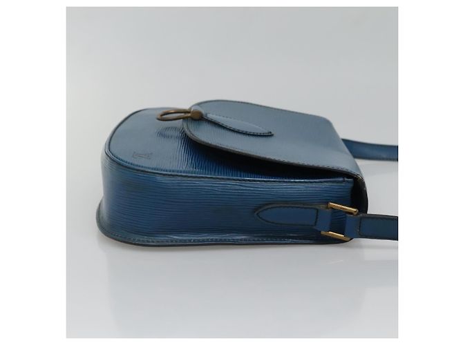 LOUIS VUITTON Borsa a Spalla Epi Saint Cloud GM Blu Toledo M52195 LV Auth BA4032 - vista 4