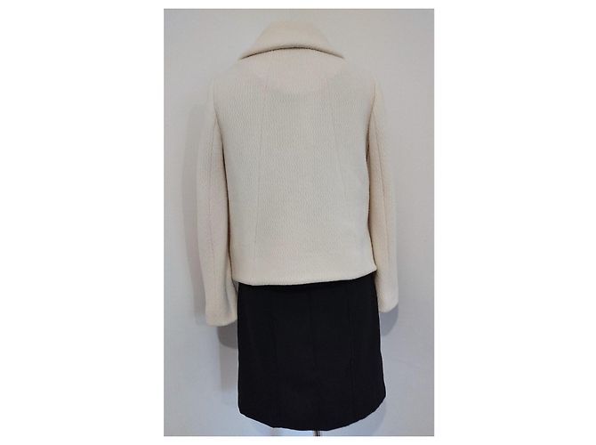 Ba&sh Short Wool Peacoat Size XS/S Eggshell - view 10
