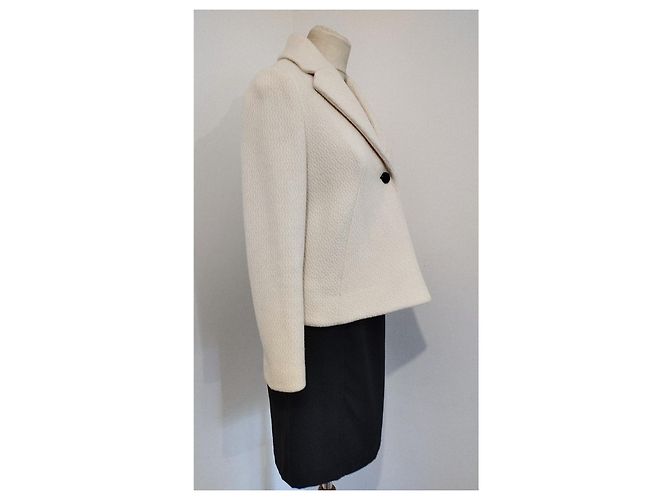 Ba&sh Short Wool Peacoat Size XS/S Eggshell - view 11