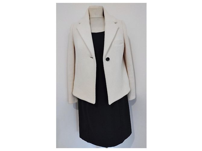 Ba&sh Short Wool Peacoat Size XS/S Eggshell - view 12