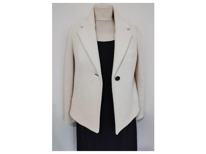 Ba&sh Short Wool Peacoat Size XS/S Eggshell - view 13