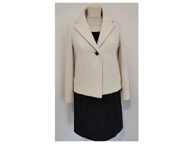 Ba&sh Short Wool Peacoat Size XS/S Eggshell - view 15
