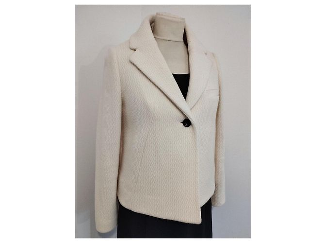 Ba&sh Short Wool Peacoat Size XS/S Eggshell - view 18