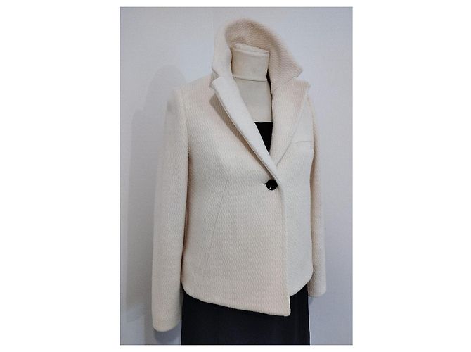 Ba&sh Short Wool Peacoat Size XS/S Eggshell - view 20