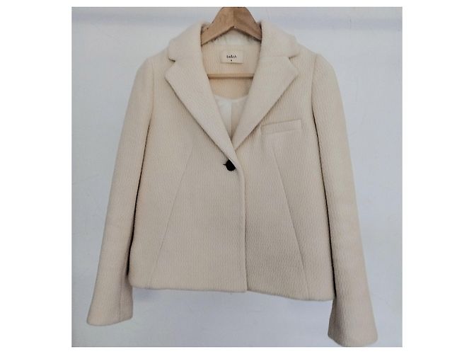 Ba&sh Short Wool Peacoat Size XS/S Eggshell - view 4