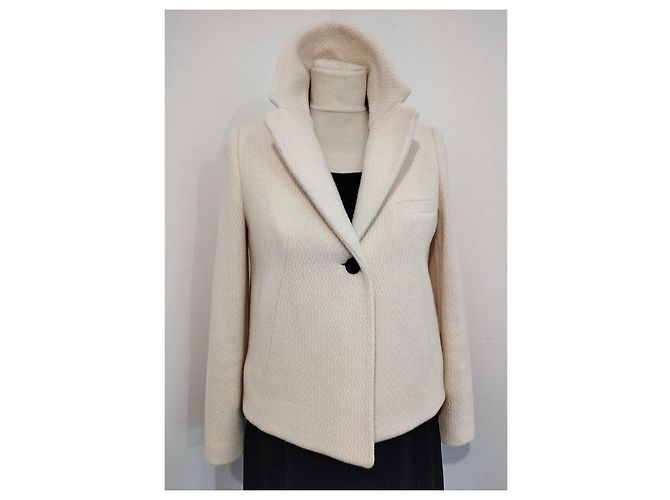 Ba&sh Short Wool Peacoat Size XS/S Eggshell - view 5
