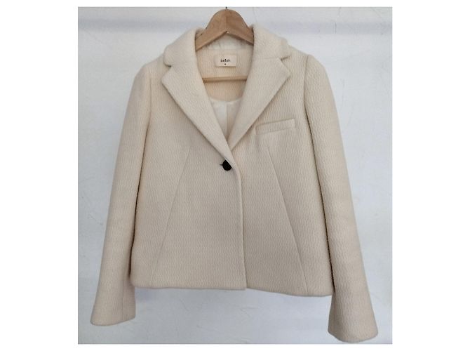 Ba&sh Short Wool Peacoat Size XS/S Eggshell - view 6