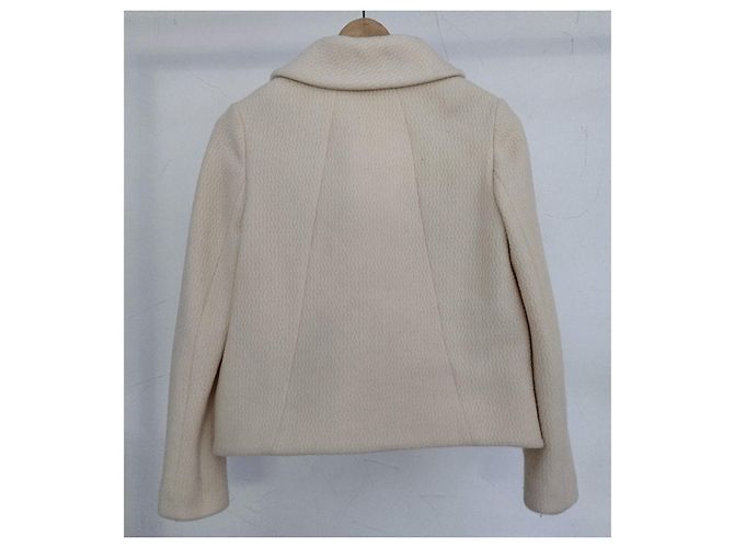 Ba&sh Short Wool Peacoat Size XS/S Eggshell - view 8