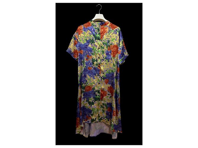 Henrik Vibskov Bulkhead Kleid Multi Vogel Blumen Mehrfarben - Ansicht 2