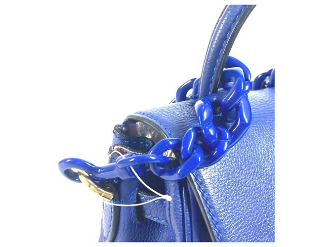 Borsa a spalla a catena reversibile con logo Medusa di Versace Blu - vista 11