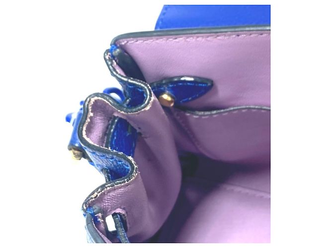 Borsa a spalla a catena reversibile con logo Medusa di Versace Blu - vista 15