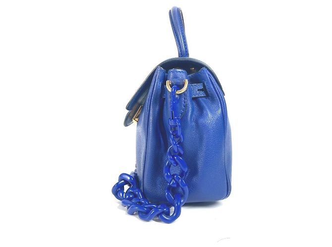Borsa a spalla a catena reversibile con logo Medusa di Versace Blu - vista 3