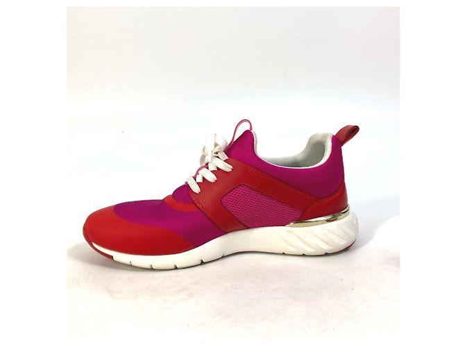 Sneakers Logo Bicolore Louis Vuitton Rosa Rosso - vista 11