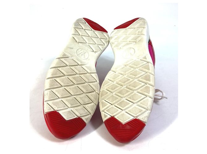 Sneakers Logo Bicolore Louis Vuitton Rosa Rosso - vista 12