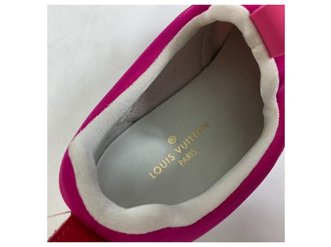 Sneakers Logo Bicolore Louis Vuitton Rosa Rosso - vista 13