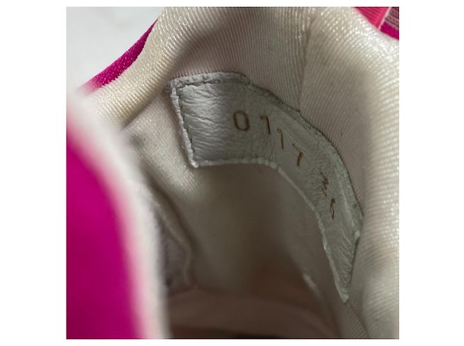 Sneakers Logo Bicolore Louis Vuitton Rosa Rosso - vista 14