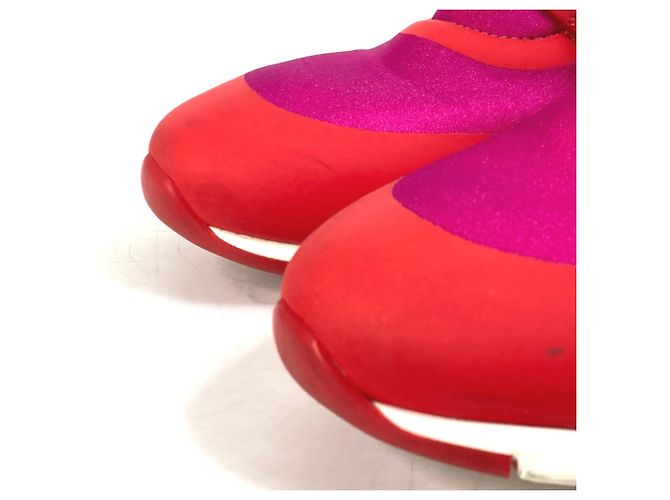 Sneakers Logo Bicolore Louis Vuitton Rosa Rosso - vista 7