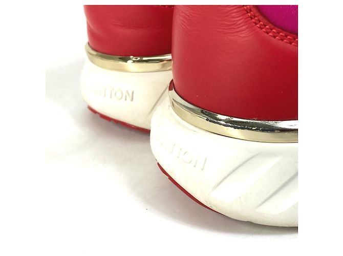 Sneakers Logo Bicolore Louis Vuitton Rosa Rosso - vista 9