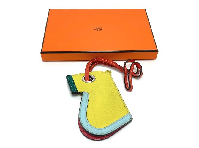 Ring Portachiavi charm Camaieu Horse di Hermès Blu D'oro - vista 12