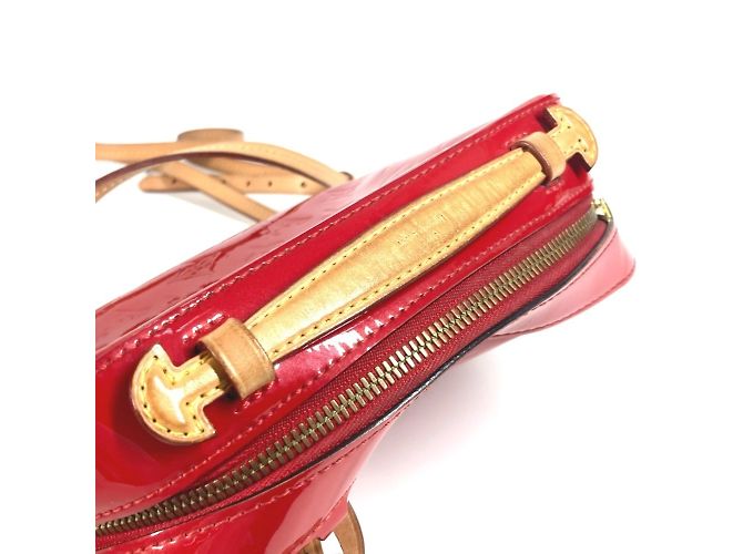 Borsa Louis Vuitton Santa Monica Monogram Vernis Rosso Fuschia - vista 11