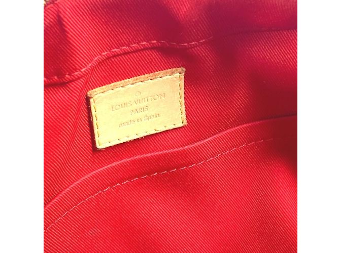 Borsa Louis Vuitton Santa Monica Monogram Vernis Rosso Fuschia - vista 14