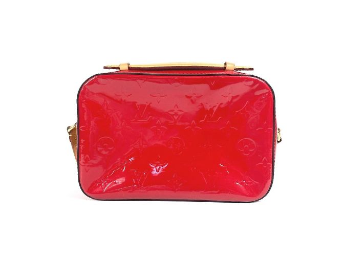 Borsa Louis Vuitton Santa Monica Monogram Vernis Rosso Fuschia - vista 2