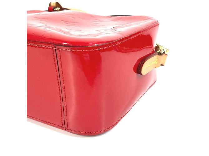 Borsa Louis Vuitton Santa Monica Monogram Vernis Rosso Fuschia - vista 6