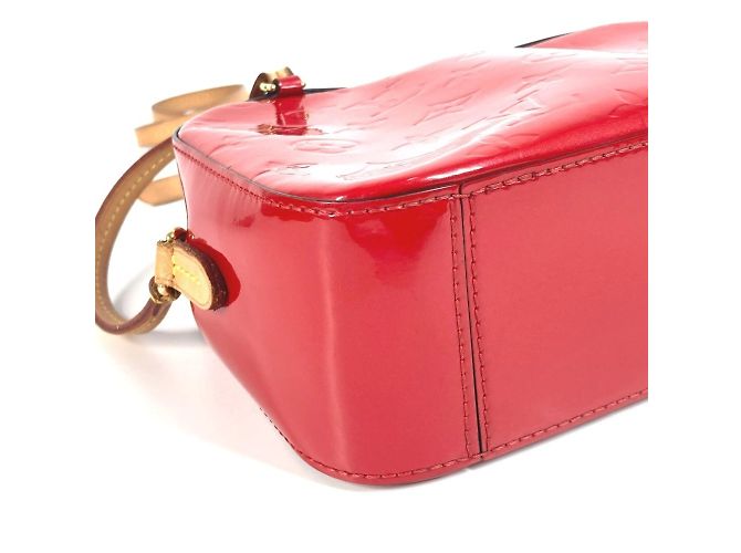 Borsa Louis Vuitton Santa Monica Monogram Vernis Rosso Fuschia - vista 7