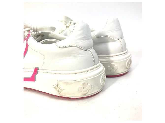 Sneakers con lacci Time Out di Louis Vuitton Rosa Bianco - vista 11