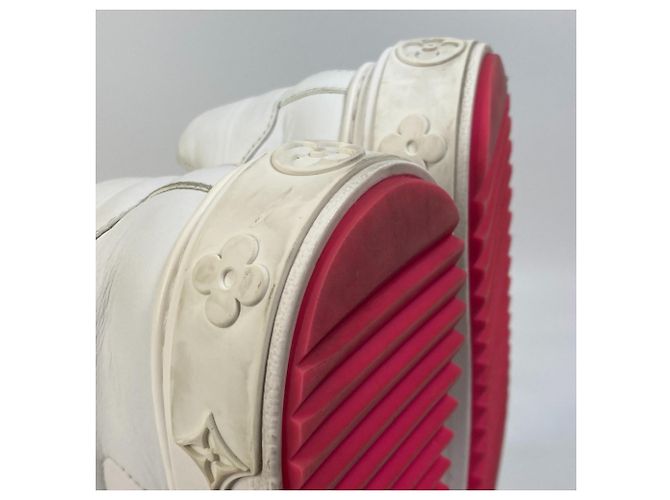 Sneakers con lacci Time Out di Louis Vuitton Rosa Bianco - vista 13