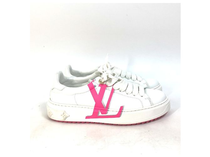 Sneakers con lacci Time Out di Louis Vuitton Rosa Bianco - vista 4