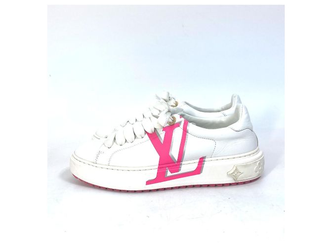 Sneakers con lacci Time Out di Louis Vuitton Rosa Bianco - vista 5