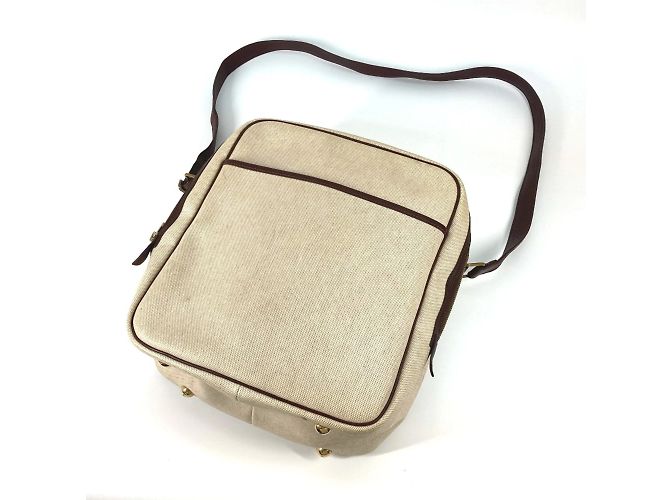 Borsa a tracolla Victoria Square di Hermès Marrone Beige - vista 11