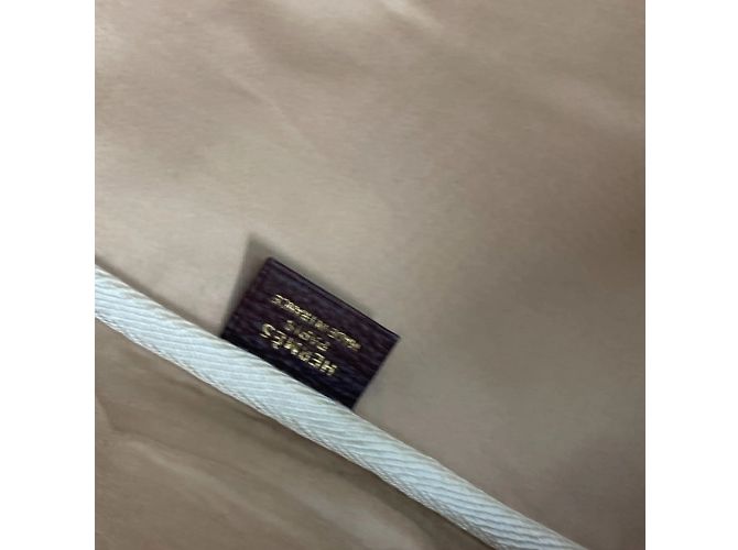 Borsa a tracolla Victoria Square di Hermès Marrone Beige - vista 13