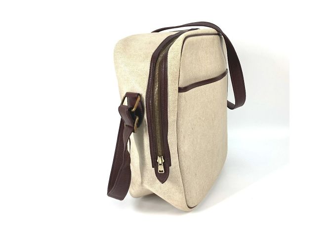 Borsa a tracolla Victoria Square di Hermès Marrone Beige - vista 3