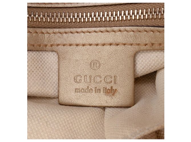 Borsa a tracolla Bree Guccissima piccola in oro di Gucci - vista 5