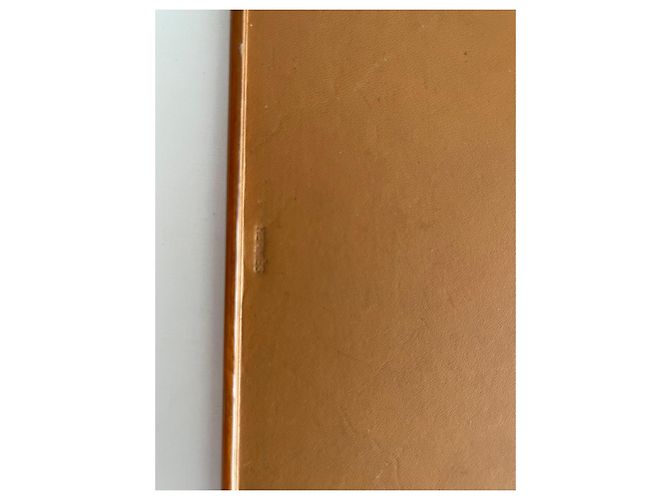Hermès Sous-Main de Bureau – bois (loupe de vavona laqué) et cuir beige, 38 x 52 cm Marron - vue 6