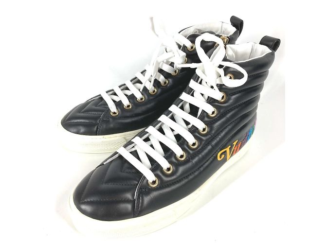 Sneakers alte Louis Vuitton Rainbow Stellar Line Nero Multicolore - vista 2