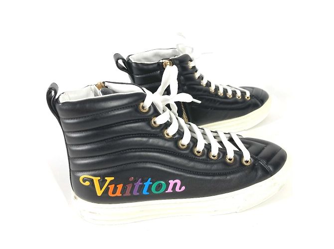 Sneakers alte Louis Vuitton Rainbow Stellar Line Nero Multicolore - vista 7