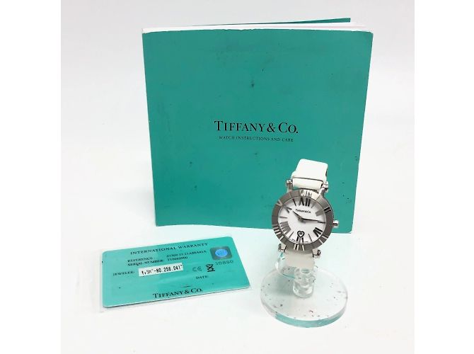 Relógio de quartzo com data Tiffany & Co. Atlas Prata - vista 14