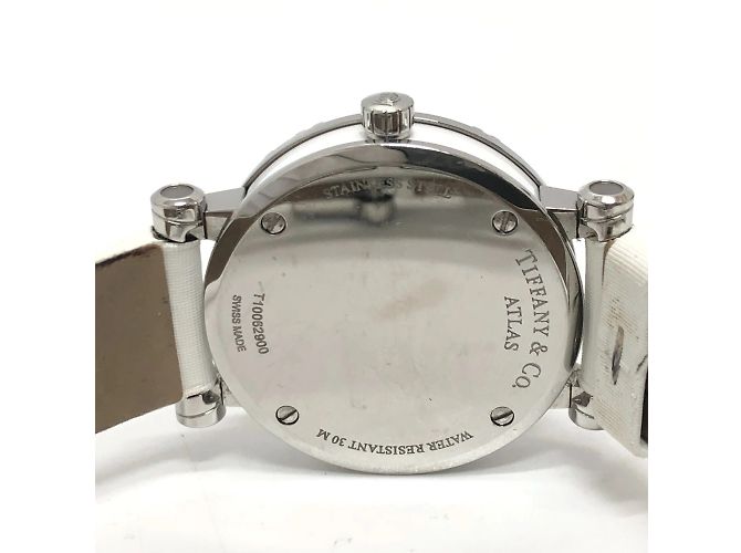 Relógio de quartzo com data Tiffany & Co. Atlas Prata - vista 8