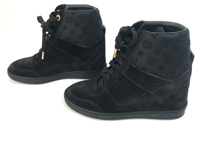 Sneakers alte Monogram Louis Vuitton Nero - vista 3