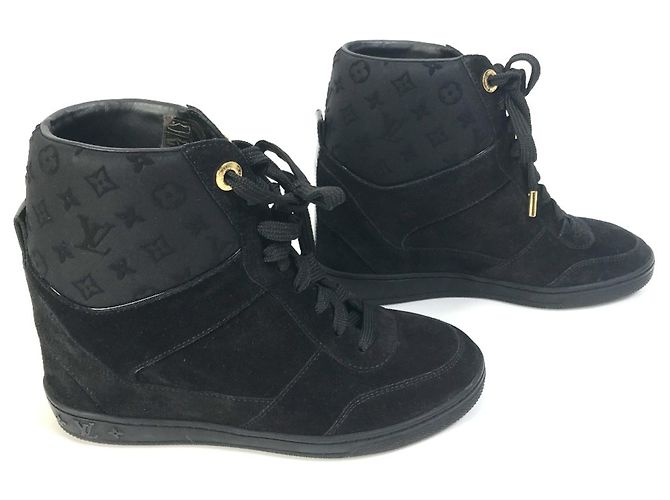 Sneakers alte Monogram Louis Vuitton Nero - vista 4