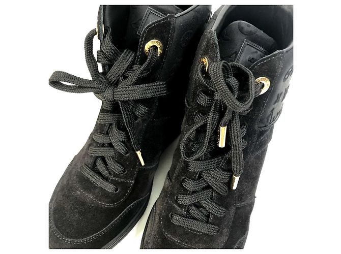 Sneakers alte Monogram Louis Vuitton Nero - vista 8